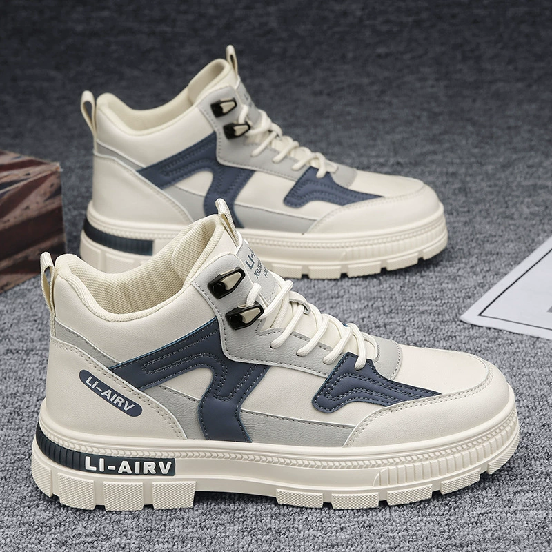 Martens, men's high footwear platform, demi-season white nurse uniform, boots, autumn, 2025 years