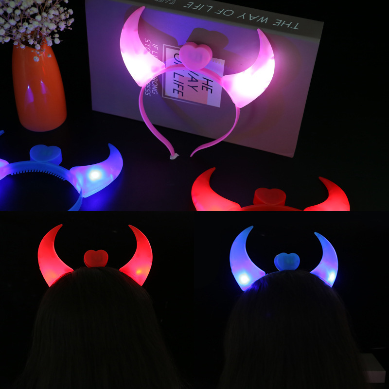 発光ホーン発光ヘッドバンドライト発光ホーンフラッシュホーン発光ホーンヘッドバンドコンサートパーティー装飾|undefined