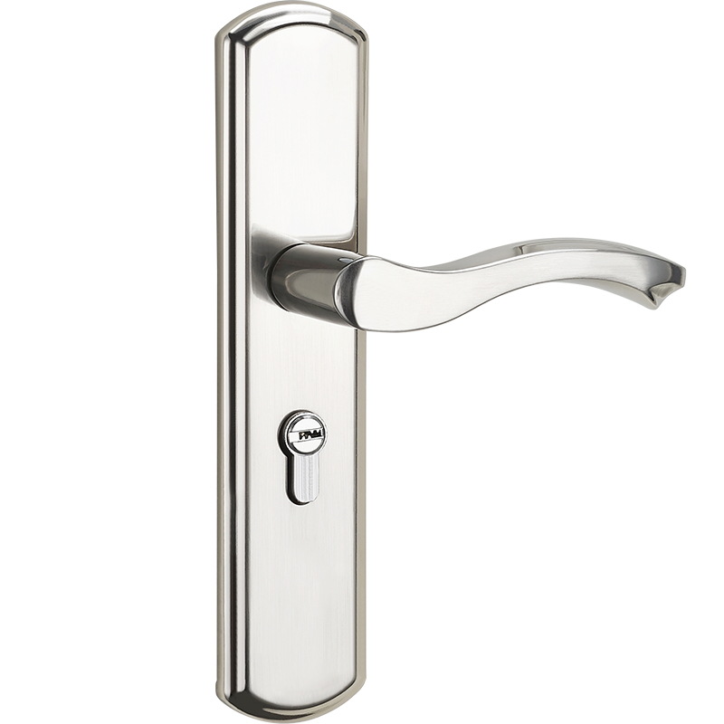 Hogar cerradura de puerta universal interior dormitorio manija de la puerta de madera baño manija de la puerta cerradura agujero libre cerradura de la puerta
