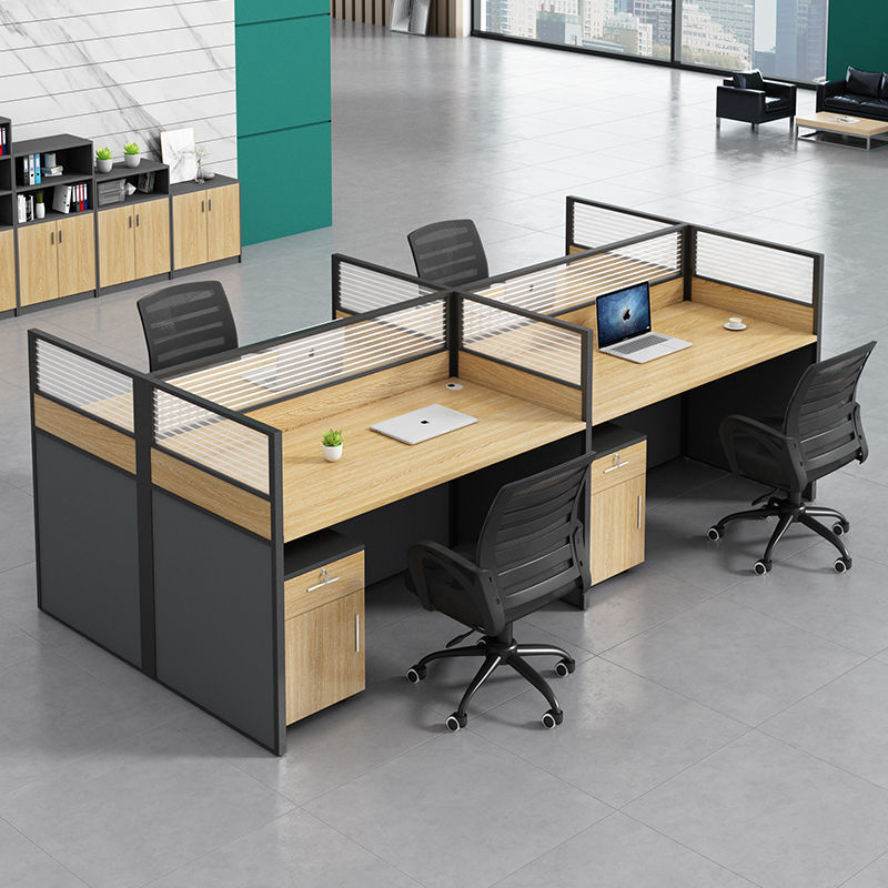 Office Desk Simple and Modern 2/4/6/8 Person Screen Work Station Staff Financial Card Slot Office Desk and Chair Combination Office Desk Simple and Modern 2/4/6/8 Person Screen Work Station Staff Financial Card Slot Office Desk and Chair Combination