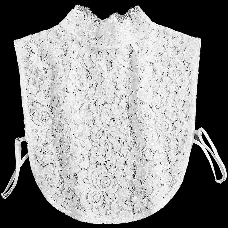 Korean Style Fake Collar Lace-Decorated Shirt Autumn and Winter Fake Collar Black and White Women's Shirt Fake Collar Clearance Sale Korean Style Fake Collar Lace-Decorated Shirt Autumn and Winter Fake Collar Black and White Women's Shirt Fake Collar Clearance Sale