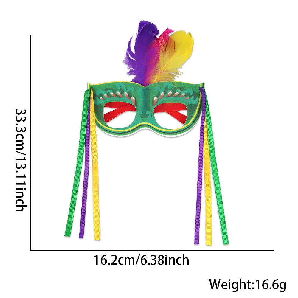 Nuevas gafas de fiesta de carnaval plumas frillantes decoración máscara brasileña festivales de baile de maquillaje fotógrafo marco de gafas