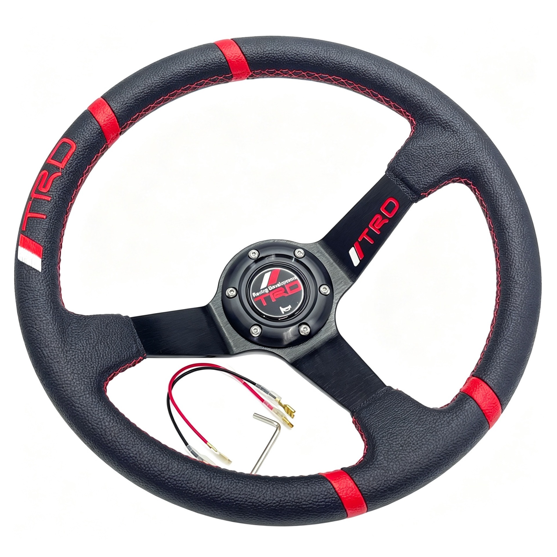 14inch Ralliart Car Modified Deep Concave Steering Wheel, Beidou Star Lancer Wing God Universal Sports Steering Wheel