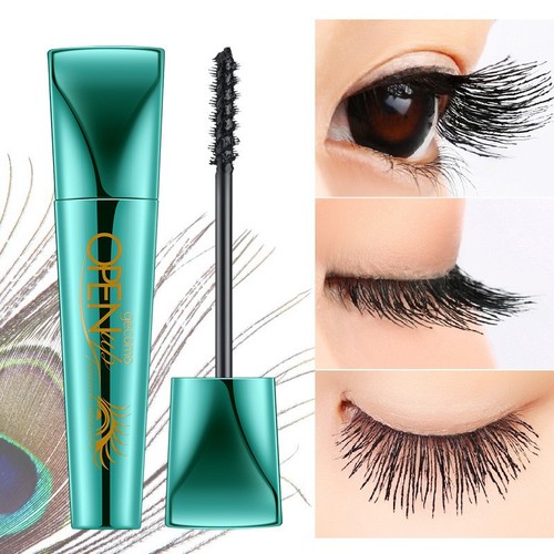 Gemeng 4D Peacock Mascara 360-degree curling waterproof, sweat-proof, non-adhesive, naturally long and non-smudged makeup