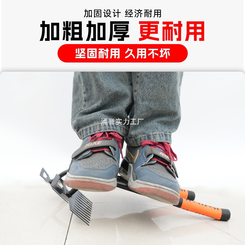 ☥除草工具耙子锄草拔草连根锄头不锈钢农具农用多功能钉