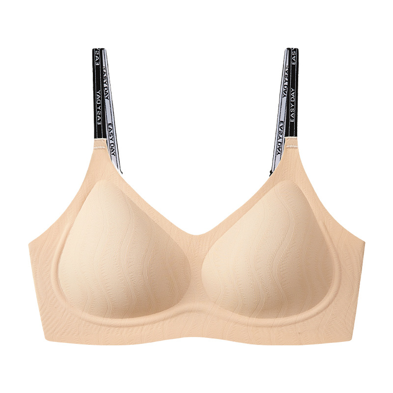 Carta cinturón de hombro ropa interior deportiva hermosa espalda transpirable sin signos de retracción senos de soporte suave anti-caída copa fija sujetador