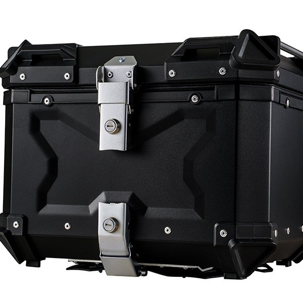 Ahora el tronco de la motocicleta de la aleación de aluminio 55L/65L/80L/100L avanzó la plata plana/realzada desprendible durable