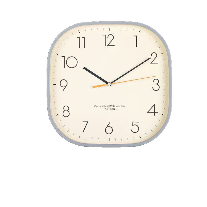 Reloj de pared moderno sin perforación simple reloj de pared sala de estar reloj doméstico 2023 nuevo reloj de pared cuadrado red grande reloj
