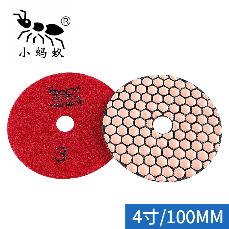 Pequeña hormiga mármol seco molienda pieza granito piedra pulido azulejo biselado recorte artefacto amoladora angular pieza de molienda