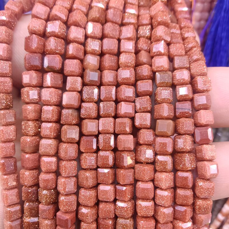 6 ミリメートル正方形角砂糖キューブビーズ天然石クリスタル瑪瑙 DIY ジュエリー手作りアクセサリー衣類アクセサリー|undefined