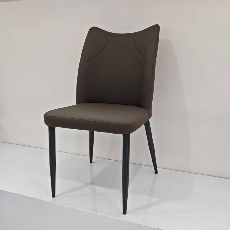 北欧家用餐椅简约酒店餐厅餐椅现代休闲洽谈椅加厚软包靠背餐椅