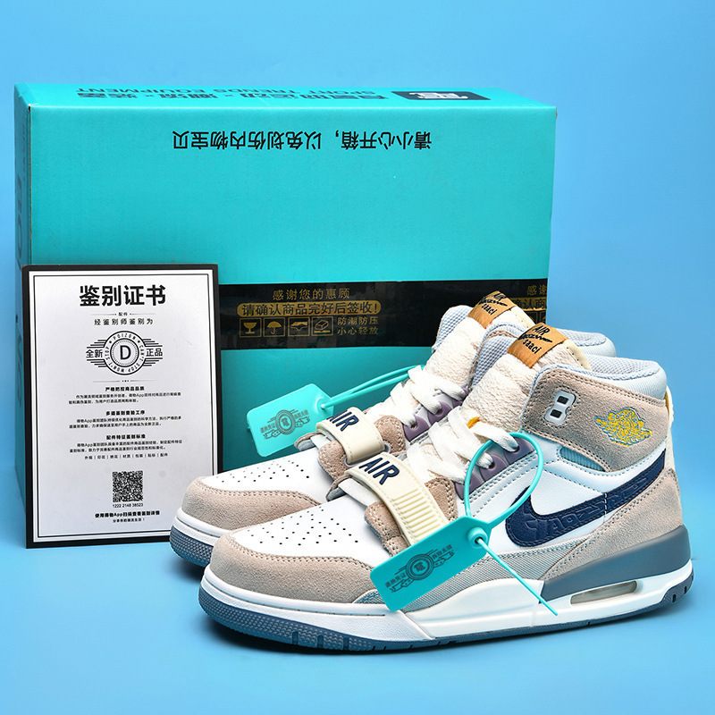 Putian Genuine Aj312 Basketball Shoes Off-White Collaboration Aj3L2 High-Top Men's Sneakers Winter Casual Sports Shoes for Women