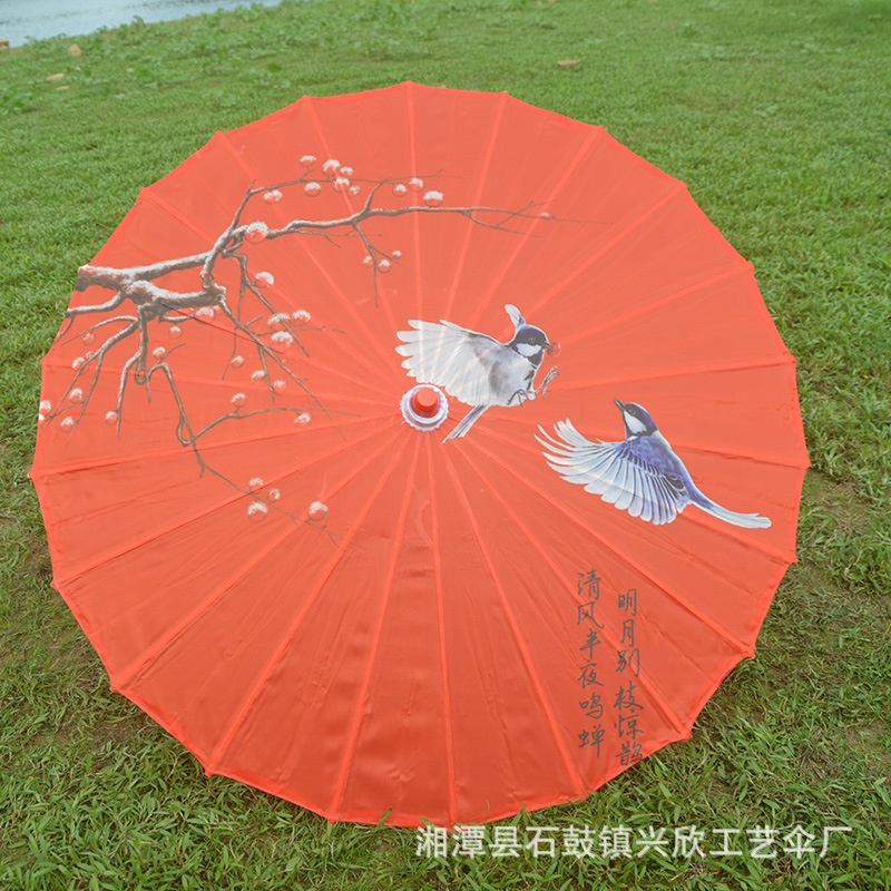 Paraguas de papel engrasado impermeable paraguas artesanal para niños paraguas decorativo antiguo accesorios de fotografía al aire libre impresión paraguas de baile al por mayor