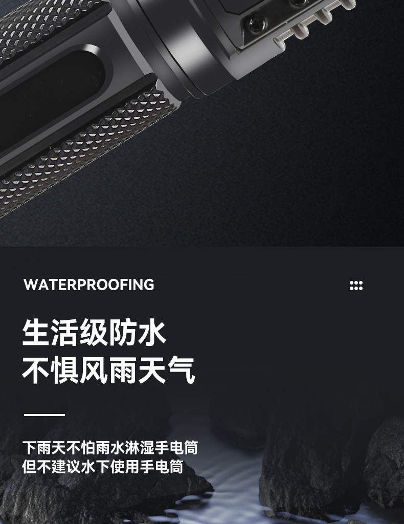 Cross-Border Electric Display Flashlight, Strong Light Laser Gun, Rechargeable, Portable, Long-Lasting, Ultra-Bright Emergency Long-Range Outdoor Lighting