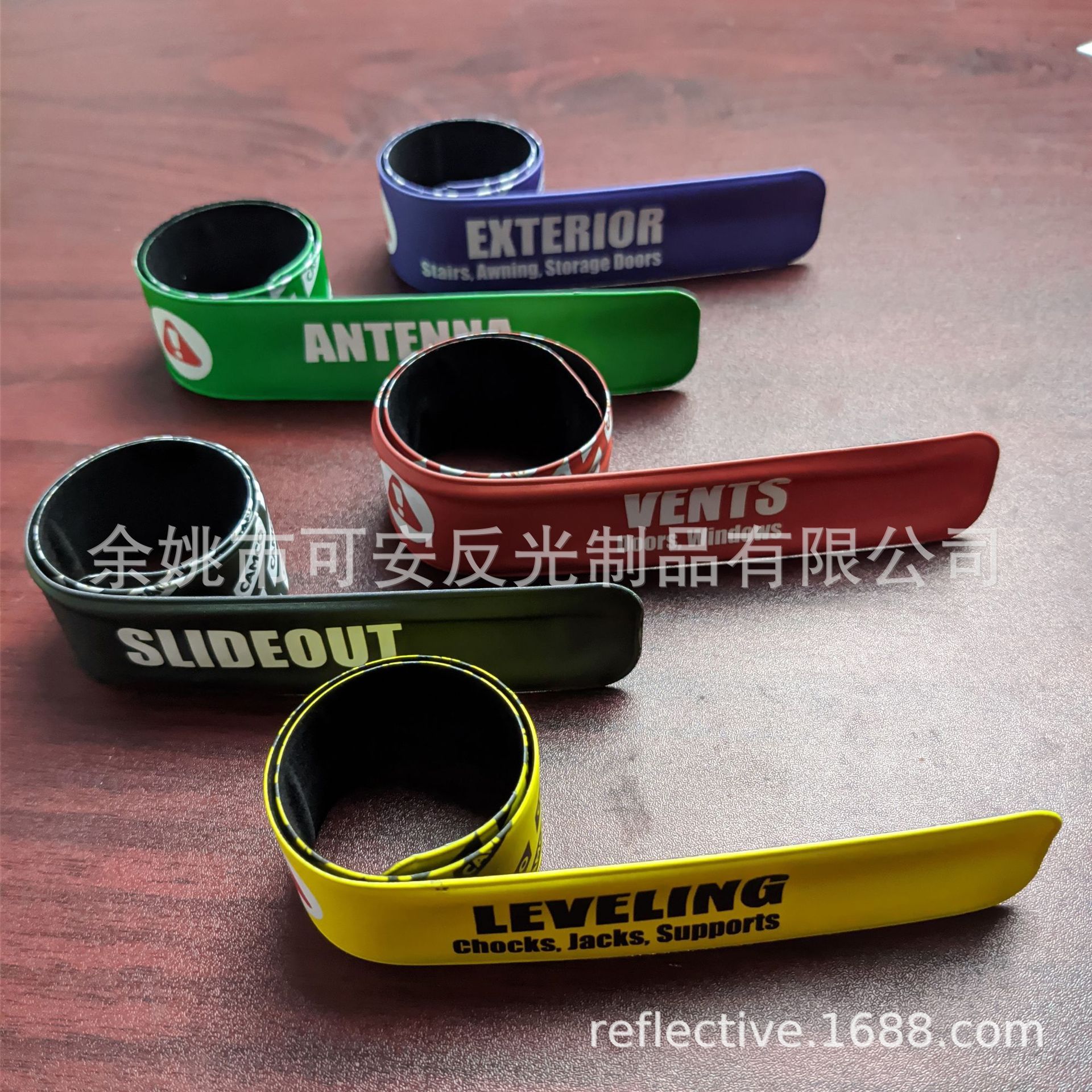 Reflective Snap Ring Cycling Night Running Sports Warning Armband Wristband Custom Trouser Leg Strap Brand Gift