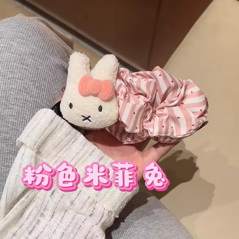 可爱波点米菲兔香蕉夹显发量盘发扎马尾夹鲨鱼夹子百搭发夹学生女|undefined
