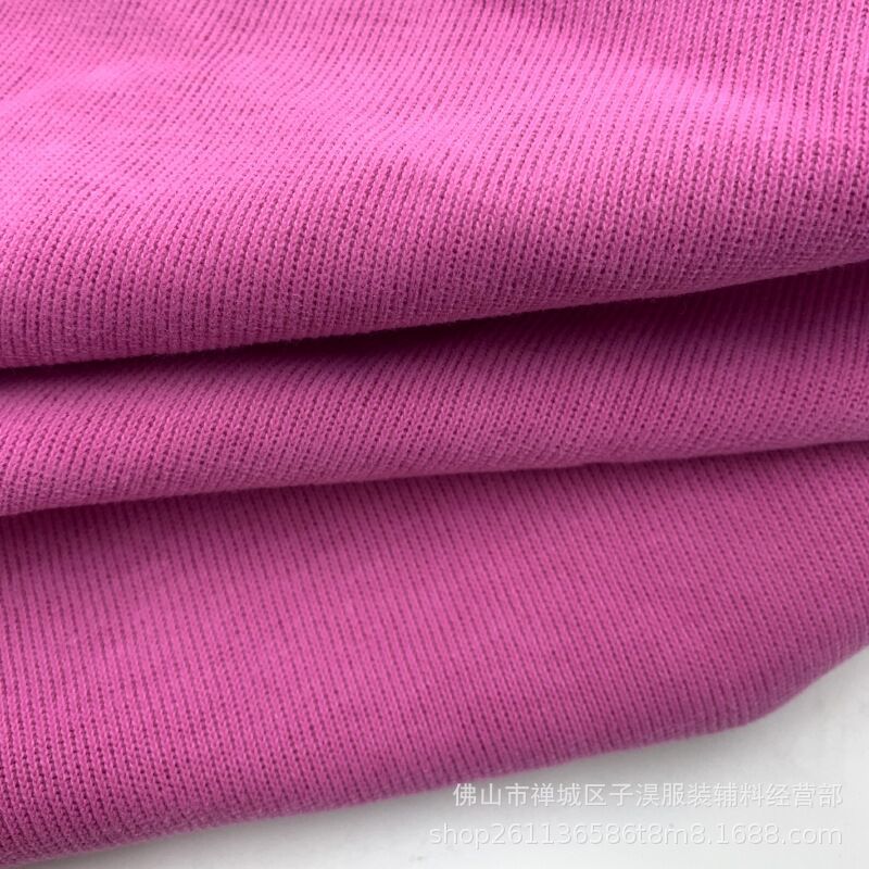 厂家直供 250g米呢绒刷毛单面磨毛涤棉罗纹坑条 时尚童装卫衣面料