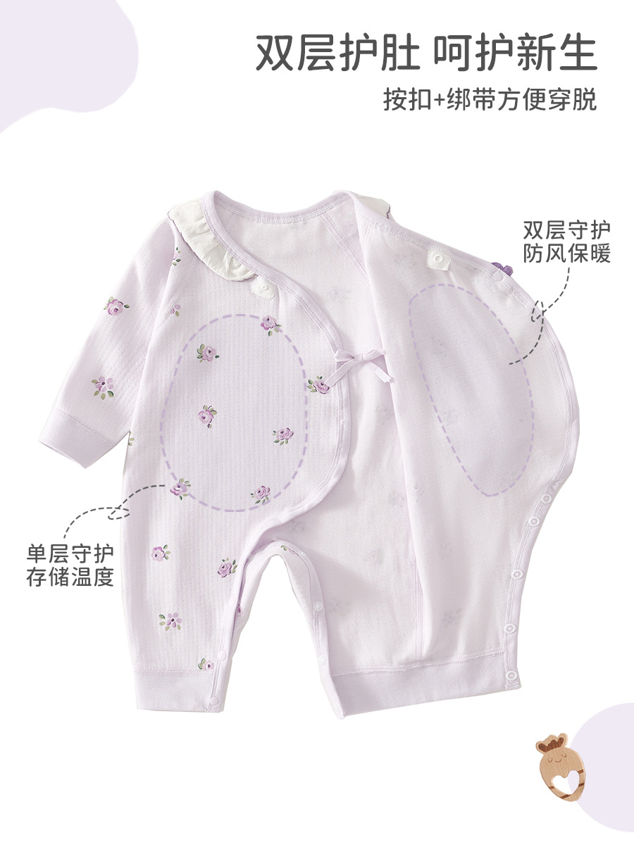 Uniforme de algodón recién nacido, ropa de otoño para bebés, ropa de monje, ropa de bebé, ropa de mariposa para bebés image 2