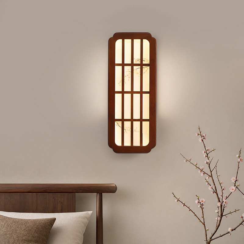 Song Dynasty aesthetic bedroom bedside wall lamp, new Chinese-style living room background wall, hallway, corridor, solid wood Zen-style decorative wall lamp Song Dynasty aesthetic bedroom bedside wall lamp, new Chinese-style living room background wall, hallway, corridor, solid wood Zen-style decorative wall lamp