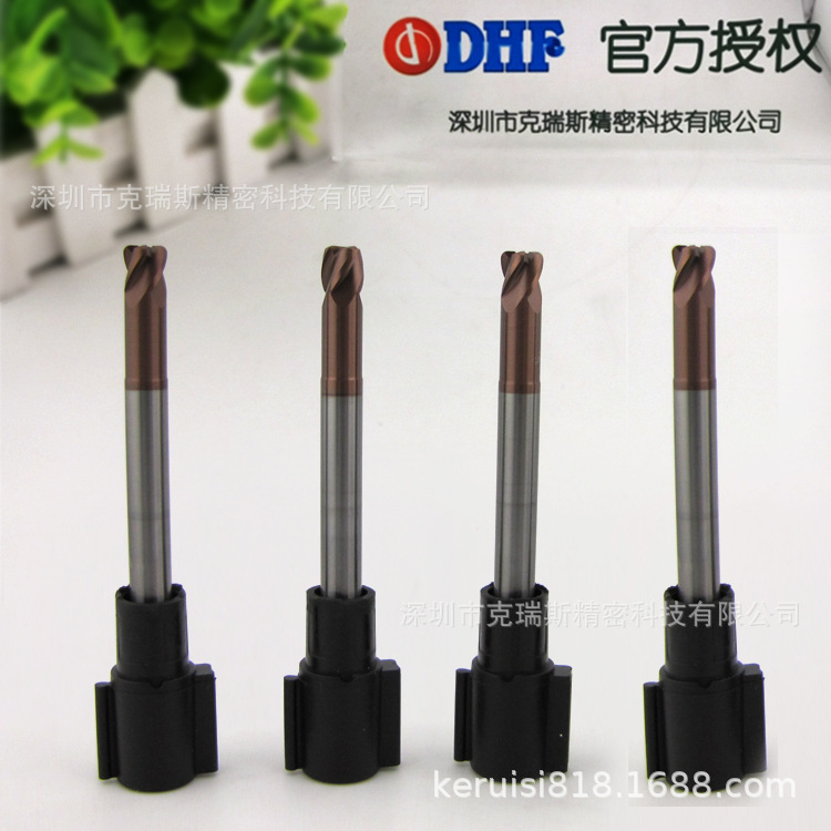 台湾DHF 4刃钨钢圆鼻立铣刀ULXR0610 D6.0*1R 淬火钢用料刀HRC65