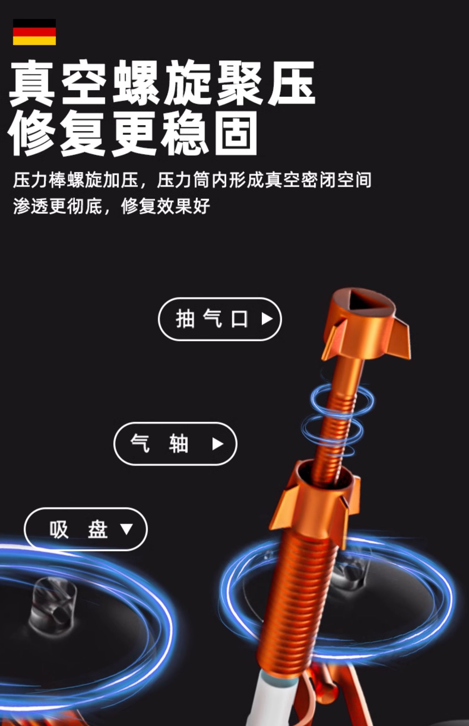 Automobile glass crack repair liquid front windshield crack repair special scratch reducing agent crack non-trace glue