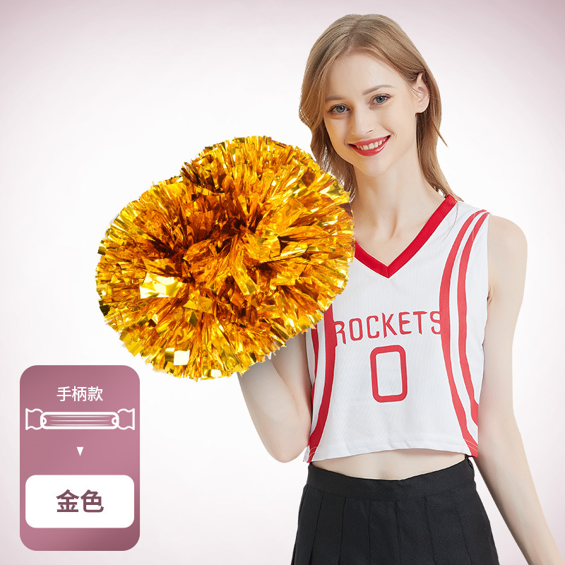 Porristas Bola de flores porristas mano flor mano sacudida flor danza rendimiento mano flor porristas flor bola de color rendimiento