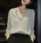 好看春季条纹新款衬衫