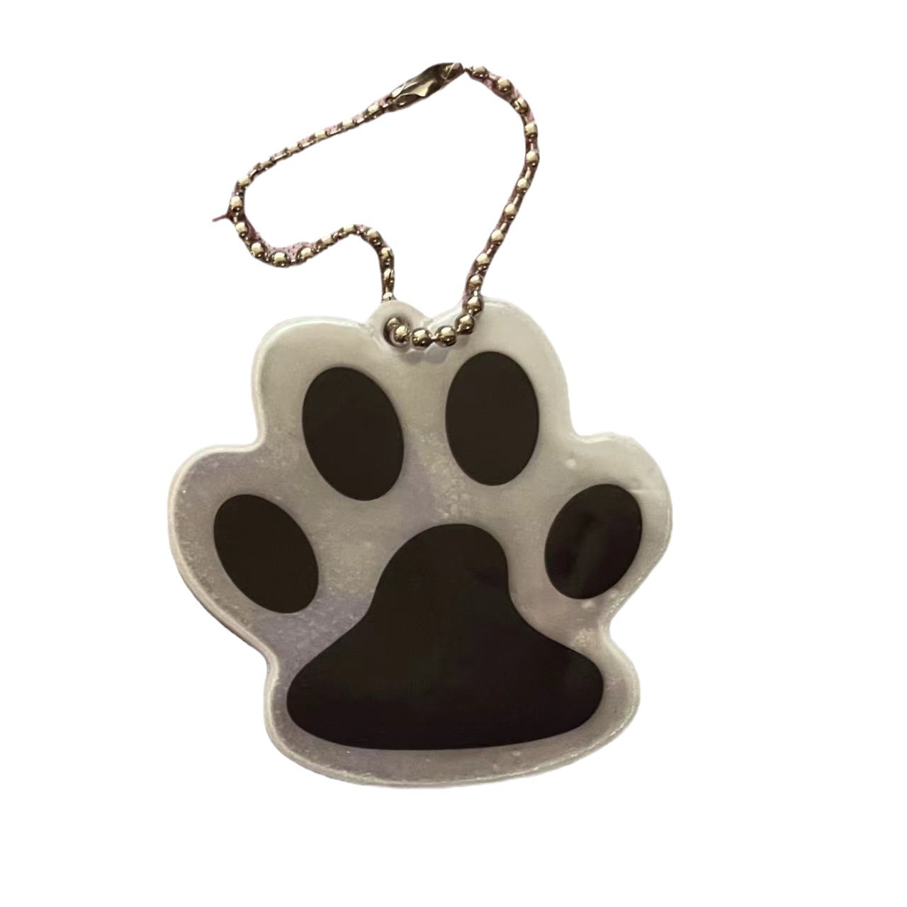 Retro-reflectante garra de gato PVC retro-reflectante llavero mochila para niños decoración estilo de dibujos animados LOGO personalizado