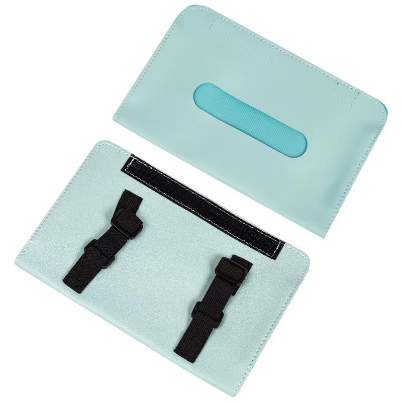 Car Tissue Bag Car Tissue Extractor Leather Creative Car Hanging Mask Storage Bag