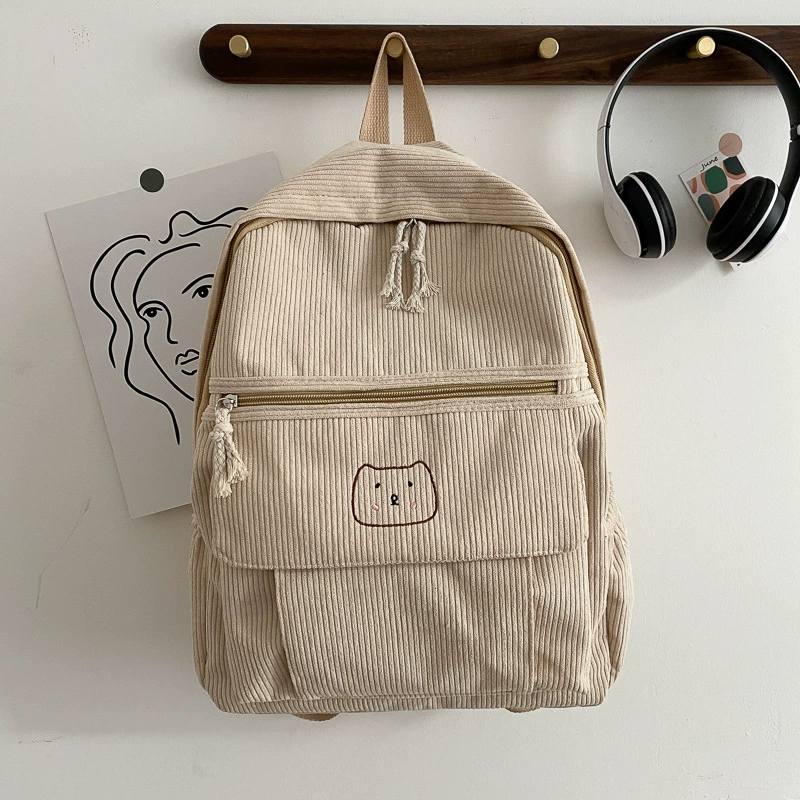 2 Summer cute capacious universal backpack, school bag, simple and elegant design, for students