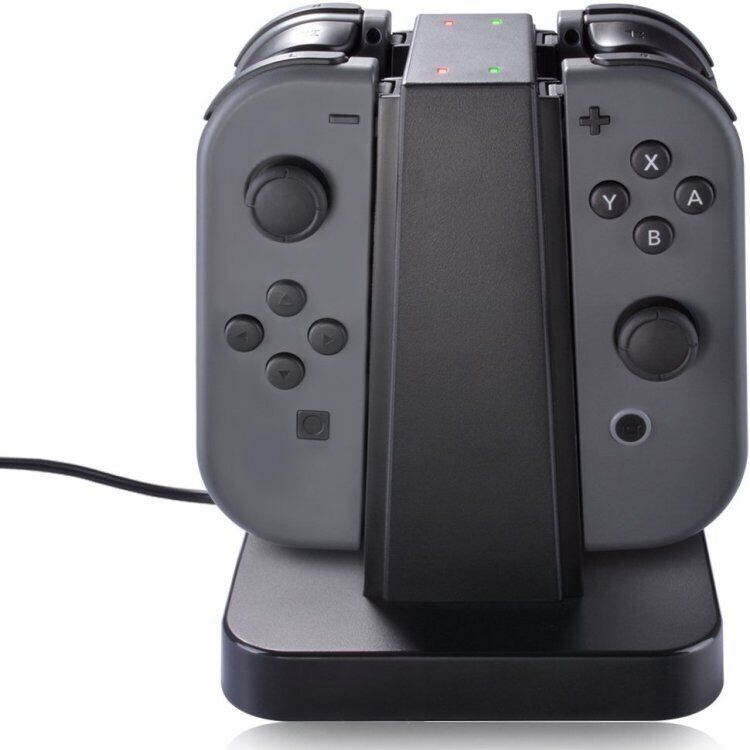 Suitable for Switch Oled Controllers, Four Charging Docks for Switch Controllers, Can Charge Four Controllers at the Same Time