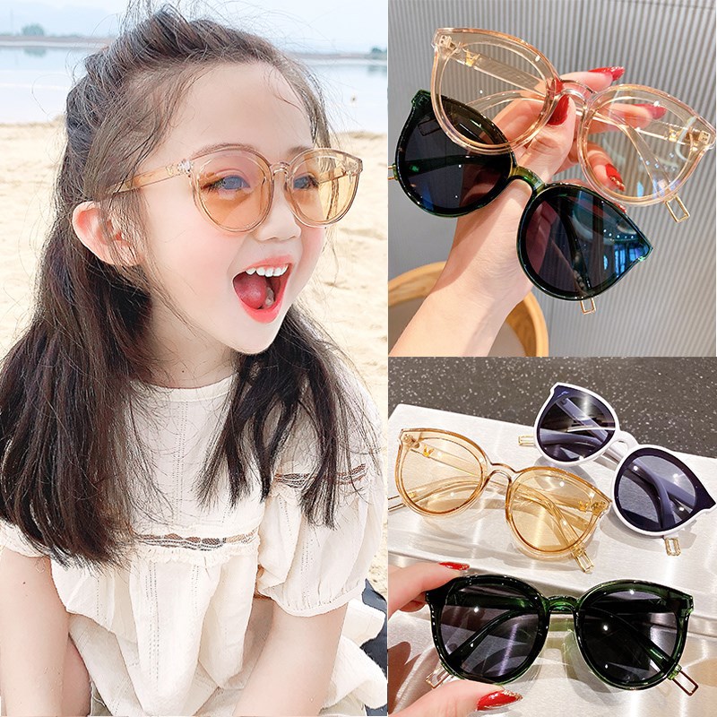 Baby sunglasses do not hurt the eyes, cute and fashionable little girls and children's sunglasses, UV protection, eye protection and sun protection