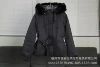 M's fur collar ski suit black (real fur collar)