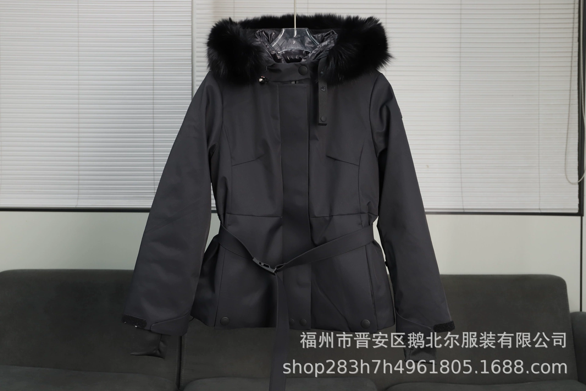 Ski ski suit, down jacket, short coat, slim fit, increased thickness