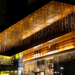 LED curtain light ice strip light all over the sky star led string light room bedroom bar wedding atmosphere sense outdoor waterfall light