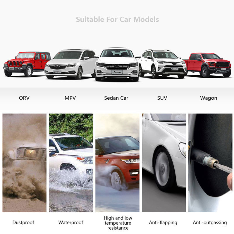 T10 Tire Pressure Monitor Built-In External Car Universal Tire Detection Monitor Wireless Solar Tire Pressure Gauge