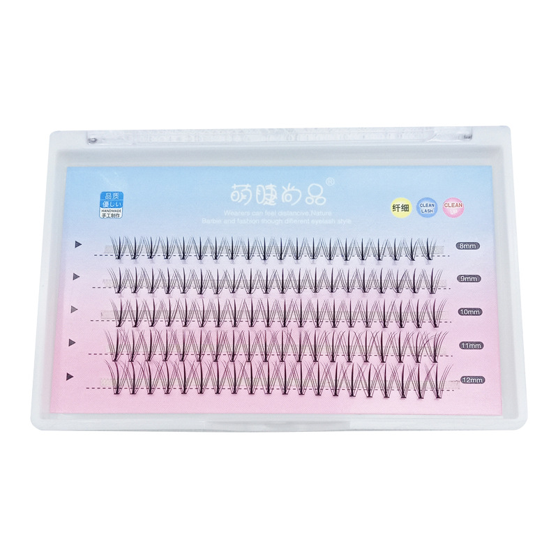 Pestañas lindas Shangpin Flor de hadas Injerto de pelo pestañas postizas auto-injerto de flores de pelo cinco filas paquete mixto Barbie sandwich pestañas