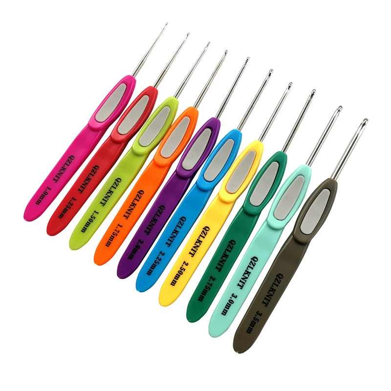 Набор крючков для вязания из кованого железа Amazon, полный комплект для рукоделия и вязания из пряжи, 10 предметов