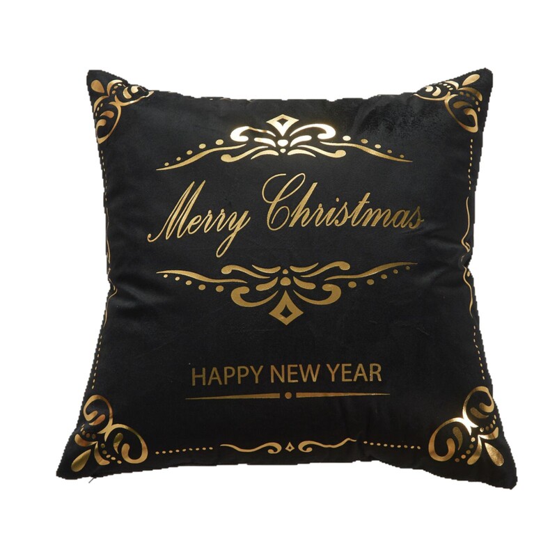 2025 新製品クロスボーダーサプライクリスマスホットスタンピングシンプルな枕カバークリスマスパターンファッションリビングルームベッドルーム枕|undefined