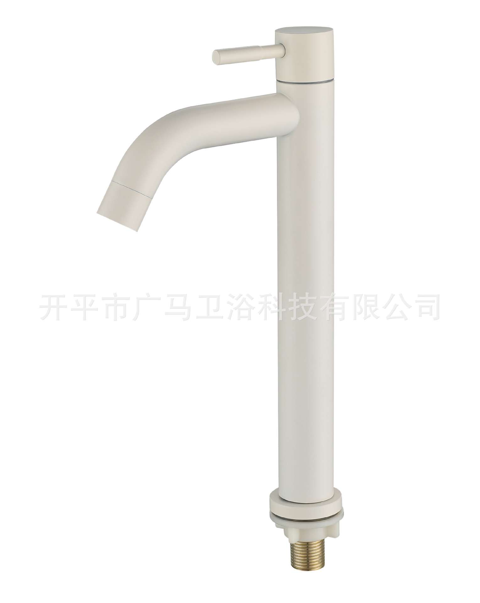 sus304 brushed gold single cold washbasin faucet, stainless steel bathroom countertop faucet, 4-inch interface pvd art undefined
