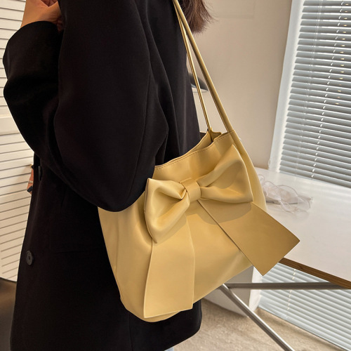 Butterfly knot large capacity women's summer 2024 new versatile quality crossbody bag tote bag