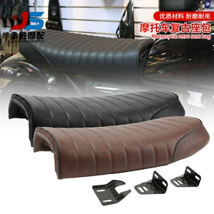 Hot selling retro modified CG125 motorcycle cushion retro modified Cafe retro seat bag with buckle