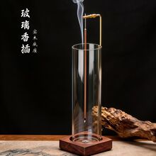 【跨境热销】铁艺实木香炉竹签香香插禅意室内家居摆件倒挂香器