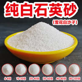 白沙子 儿童娱乐人造沙滩草坪填充白色砂子 板材真石漆雪花白砂