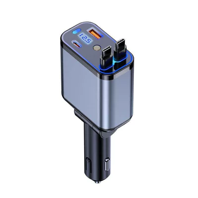 Mobil şarj cihazları: Retractable Cable, Smart Aromatherapy Spray - type-capple-line-alloy-starry-sky-lamp-digital-display-super-fast-charging