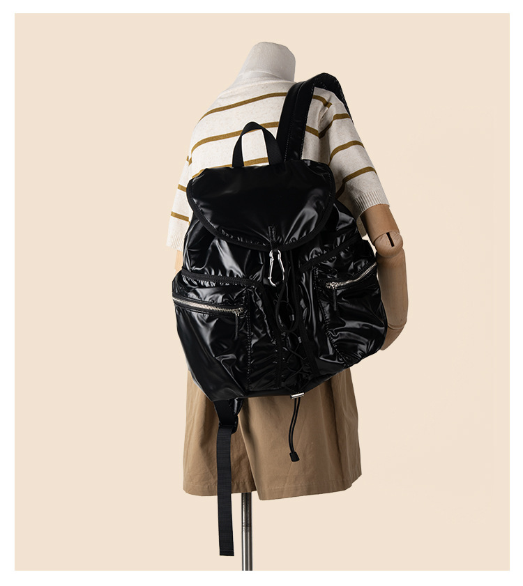 Zaino da viaggio di grande capacità, per sport all'aria aperta e tempo libero, con fibbia, coulisse, per studenti universitari, da donna_voghion.com