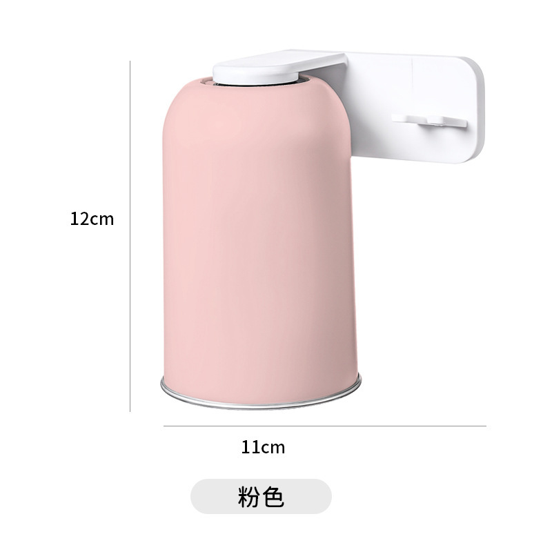 磁気マウスウォッシュカップ歯ブラシ収納ラックステンレス鋼歯ブラシカップ壁掛けパンチフリー逆さ歯ブラシカップホルダーシンプル|undefined