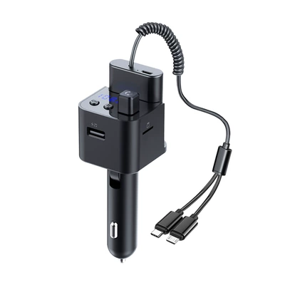 Manufacturers Supply Car Bluetooth Transmitter with Power Bank Function