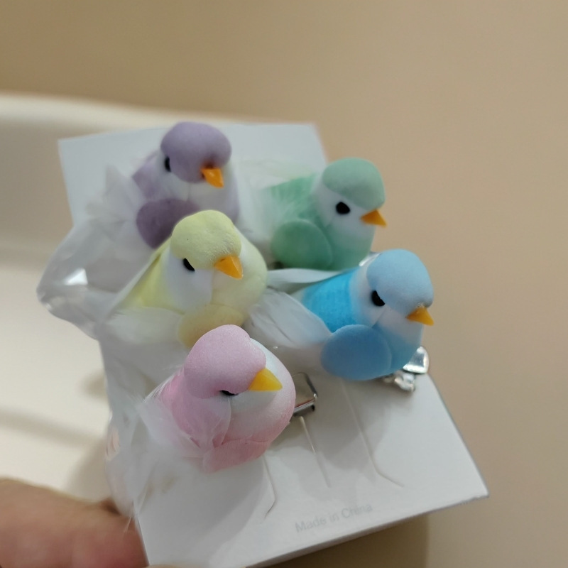 Cute Mini Bird Hairpin, Simulated Creative Hair Accessories, Sweet Antique Style Versatile Headwear, Kidsren's Top Clip, Antique Style Headwear
