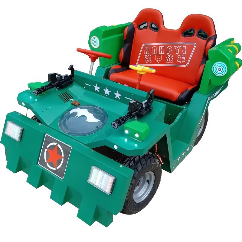 Niños Shuang ciervo parachoques eléctricos luminosos de doble coche de atracciones al aire libre plaza centro comercial puesto de fábrica de equipos de atracciones